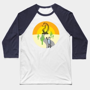 Chess Knight at Sunset Baseball T-Shirt